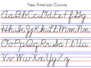 Our Alphabet – New American Cursive