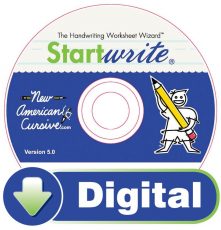 StartWrite/NAC Software (PC Only) - Cursive Worksheets